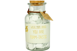 Confetti handzeep "You are foam-tastic"