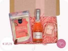 Cadeaubox Cookies & Bubbles  - Cadeau voor een vriendin