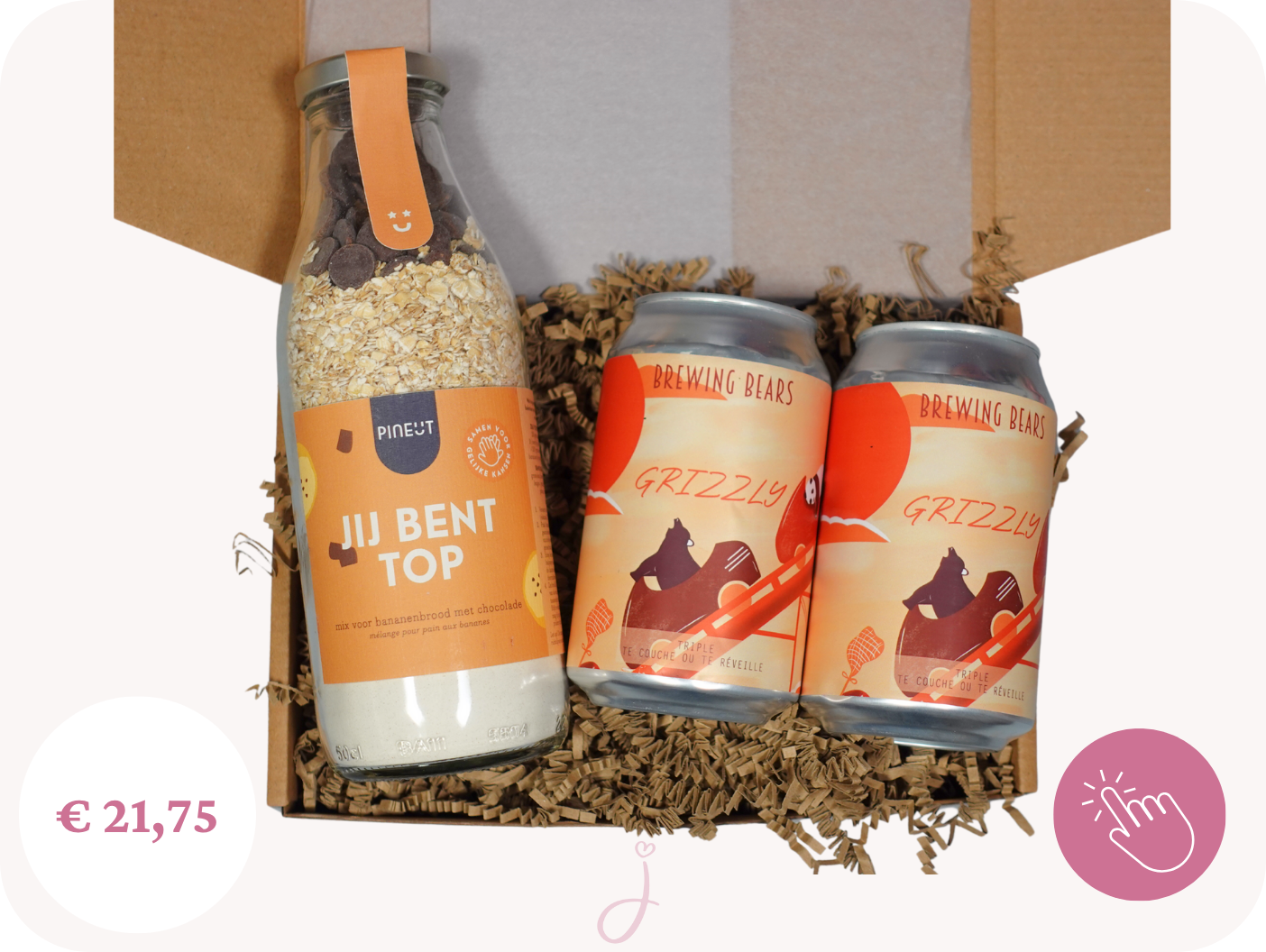Cadeau voor een man "Top!" - Cadeaubox