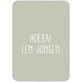 Kaart - Hoera een jongen