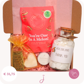 Cadeau voor Moederdag Thank you - Cadeaubox