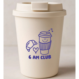 To-go beker 6 AM Club