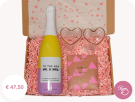 Huwelijkscadeau "To the new MR & MRS" - Cadeaubox