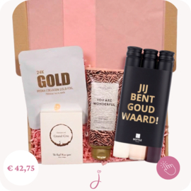 Bedankt cadeau Jij bent goud waard  - Cadeaubox