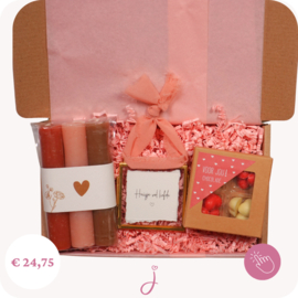 Verhuis cadeau  "Huisje vol liefde" - Brievenbus cadeau