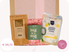Cadeaubox Hug & Cake - Cadeau voor een vriendin