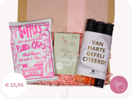 Huwelijkscadeau "Congrats" - Cadeaubox