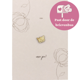 "Een vlinder voor jou" pin