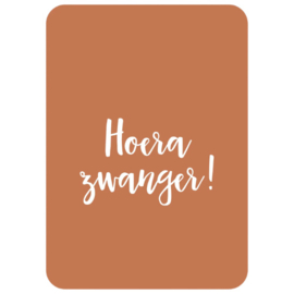 Kaart - Hoera, zwanger!