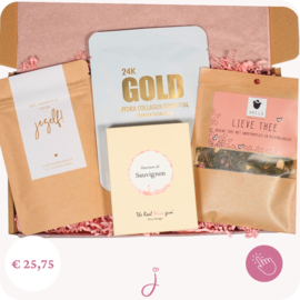 Selfcare cadeau Golden - Brievenbus cadeau