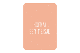 Kaart - Hoera een meisje