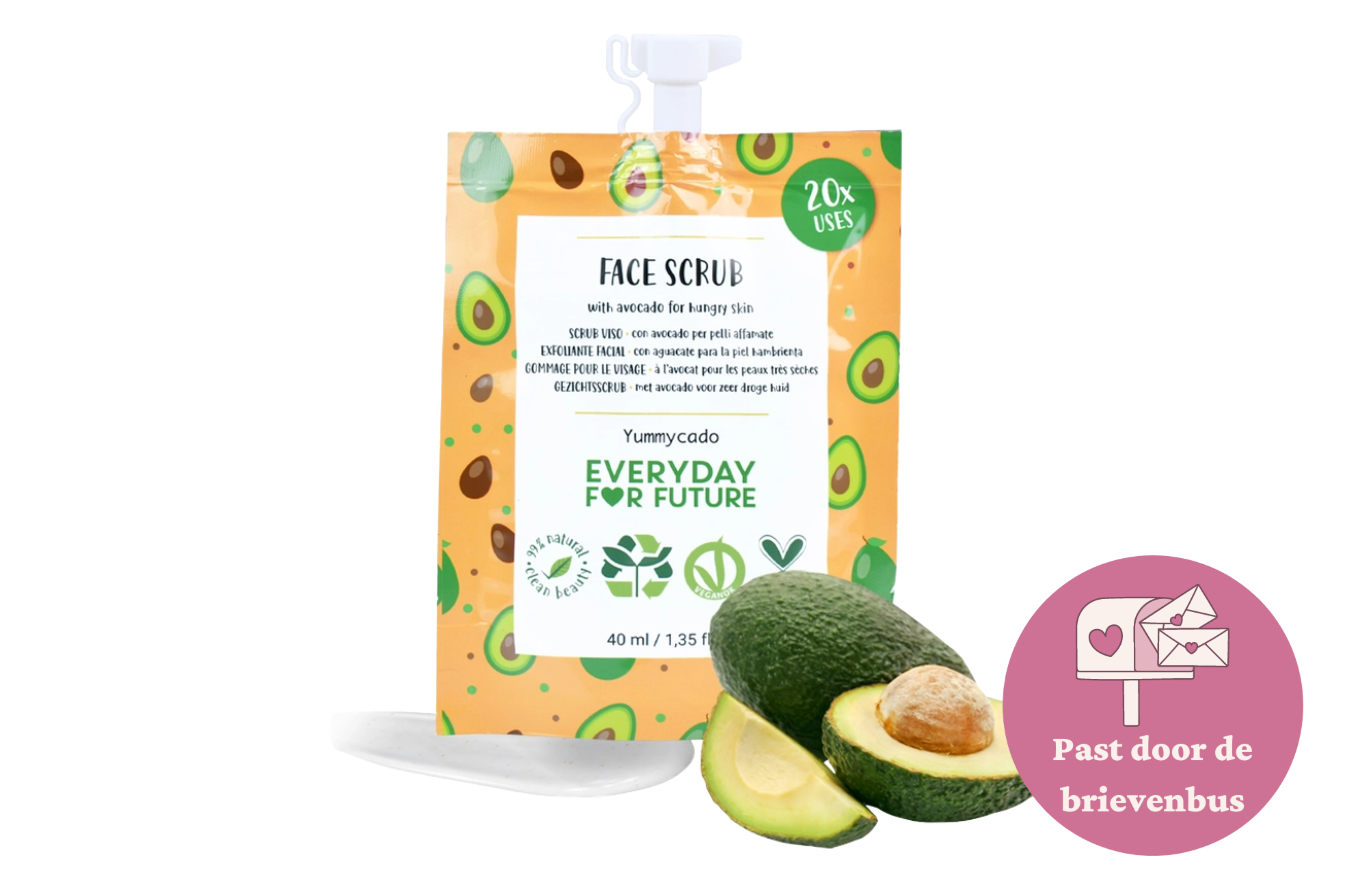 Gezichtsscrub met avocado
