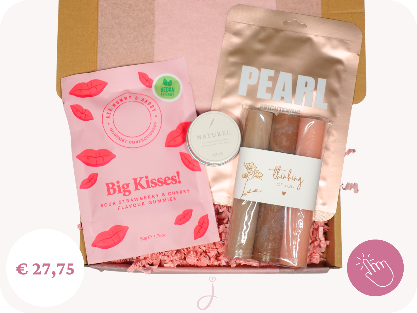 Brievenbus cadeau Big Kisses - Sterkte cadeau