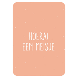 Kaart - Hoera een meisje