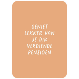 Kaart - Geniet van je pensioen