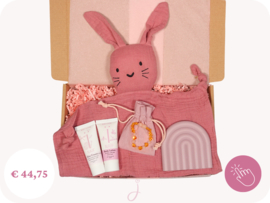 Brievenbus cadeau  Baby roze - Geboorte cadeau