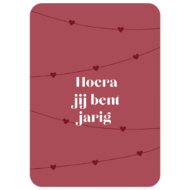 Kaart - Hoera jij bent jarig