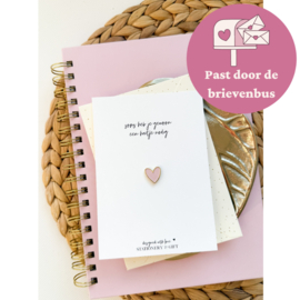 "Soms heb je gewoon een hartje nodig" pin