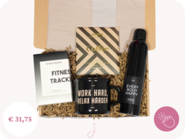 Cadeau voor een man Work hard, relax harder - Cadeaubox