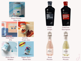 Verjaardagscadeau voor een man "Cheers to him" - Cadeaubox