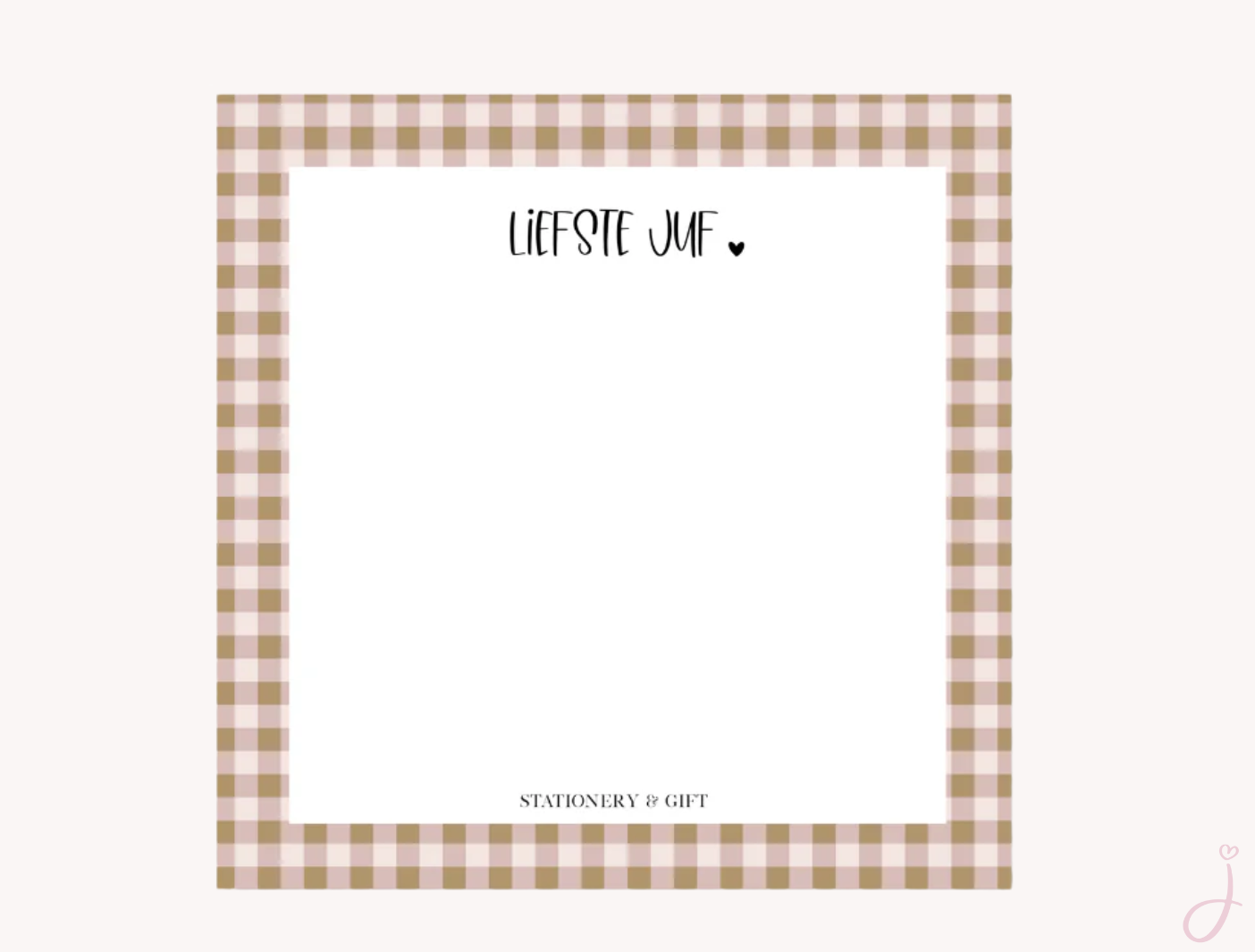 Cadeau voor de juf  "Voor de leukste juf" - Brievenbus cadeau