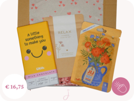 Cadeau voor de juf  "Little something" - Brievenbus cadeau