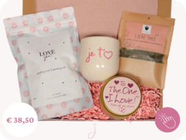 Cadeau voor Moederdag "Love you" - Cadeaubox