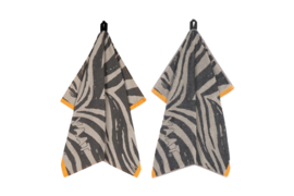 Giftset | Hand & thee doek - Zebra - zwart