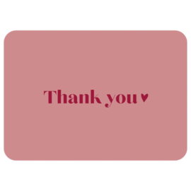 Kaart - Thank you  ♡