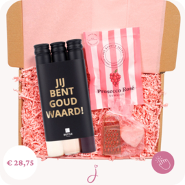 Dag van de Secretaresse cadeau Jij verdient een wijntje  - Cadeaubox