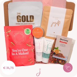 Zwangerschapsverlof cadeau Momentje voor mama (to be) - Brievenbus cadeau