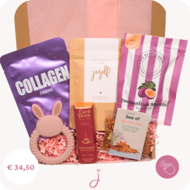 Zwangerschapsverlofcadeau Purple - Brievenbus cadeau