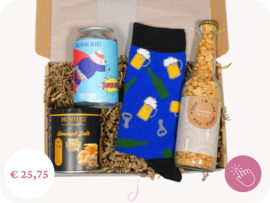 Borrel cadeau voor een man "Super Bear" - Cadeaubox