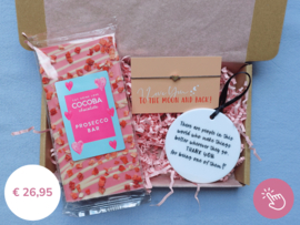 Mini brievenbus cadeau - Pink love