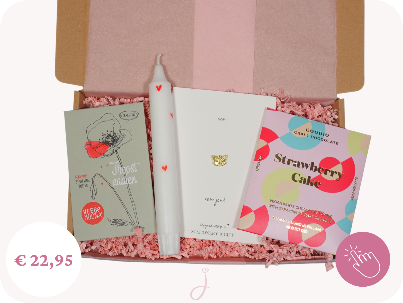 Sterkte cadeau "Butterfly" - Brievenbus cadeau