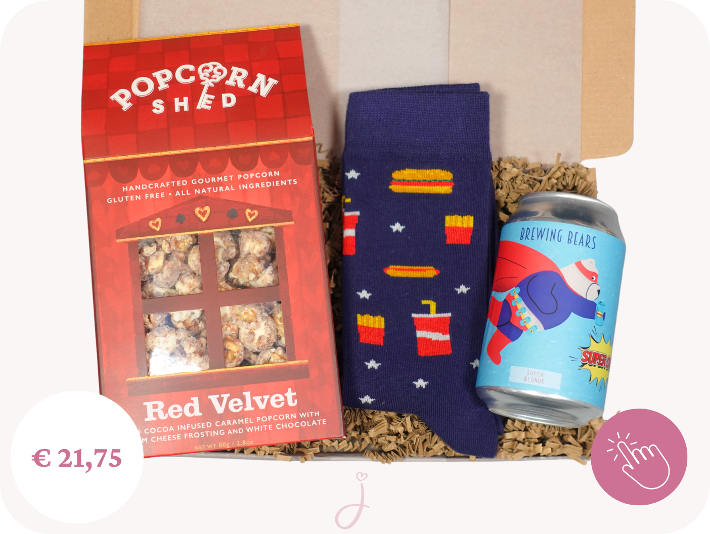 Cadeau voor een man "Red Cape" - Cadeaubox