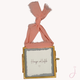 Verhuis cadeau  "Huisje vol liefde" - Brievenbus cadeau