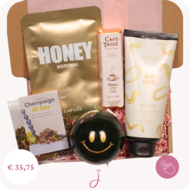 Verjaardagscadeau Hug & Smile  - Cadeaubox