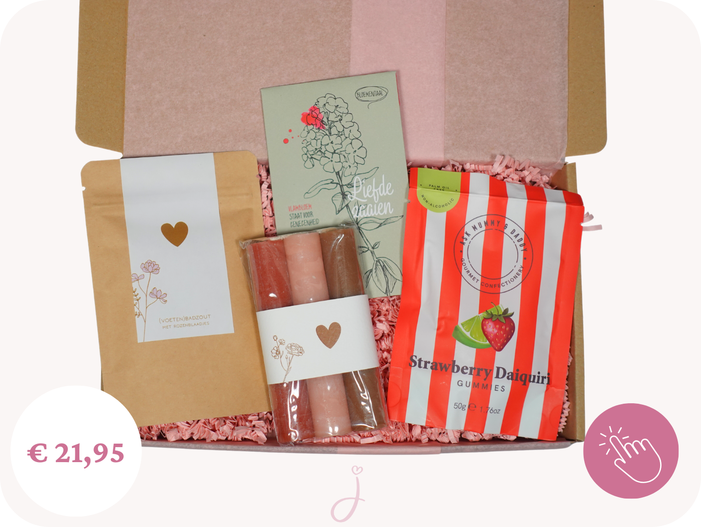 Brievenbus cadeau Strawberry - Selfcare cadeau
