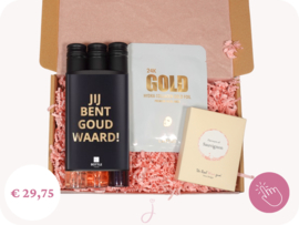 Bedankt cadeau "Goud"- Brievenbus cadeau
