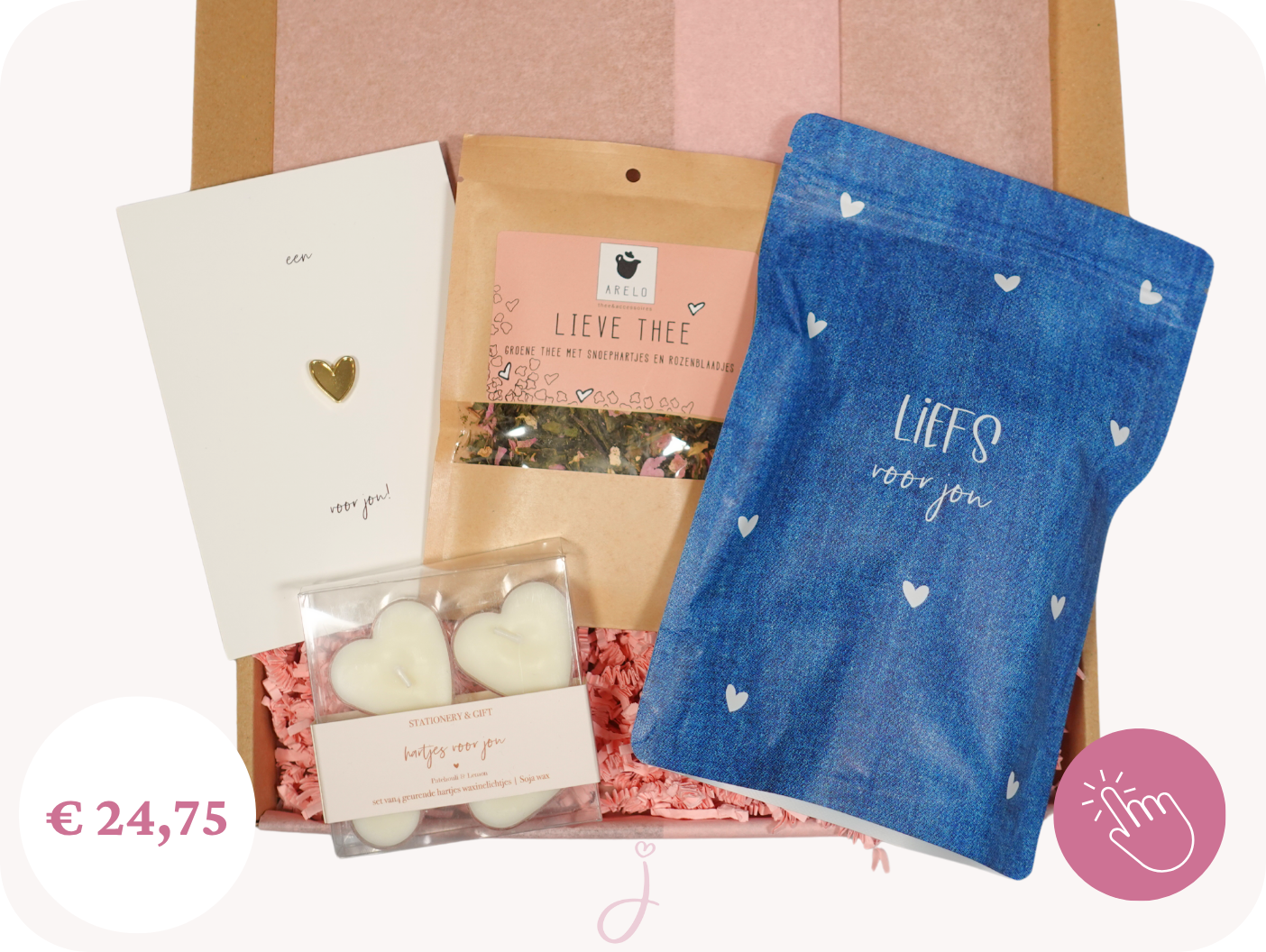 Sterkte cadeau "Liefs voor jou" -  Cadeaubox