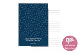 Notitieblok | A man without paper is a man with a busy mind