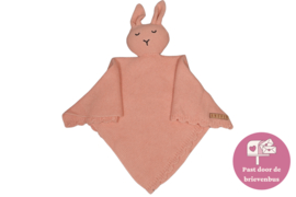 Knuffelkonijn gebreid - roze