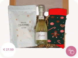 Kerstcadeau man "Merry Christmas" - Cadeaubox