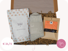 Cadeau voor een man "Jarige held op sokken" - Cadeaubox