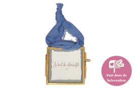 Lijstje "Jij bent de allerliefste" - blauw lint