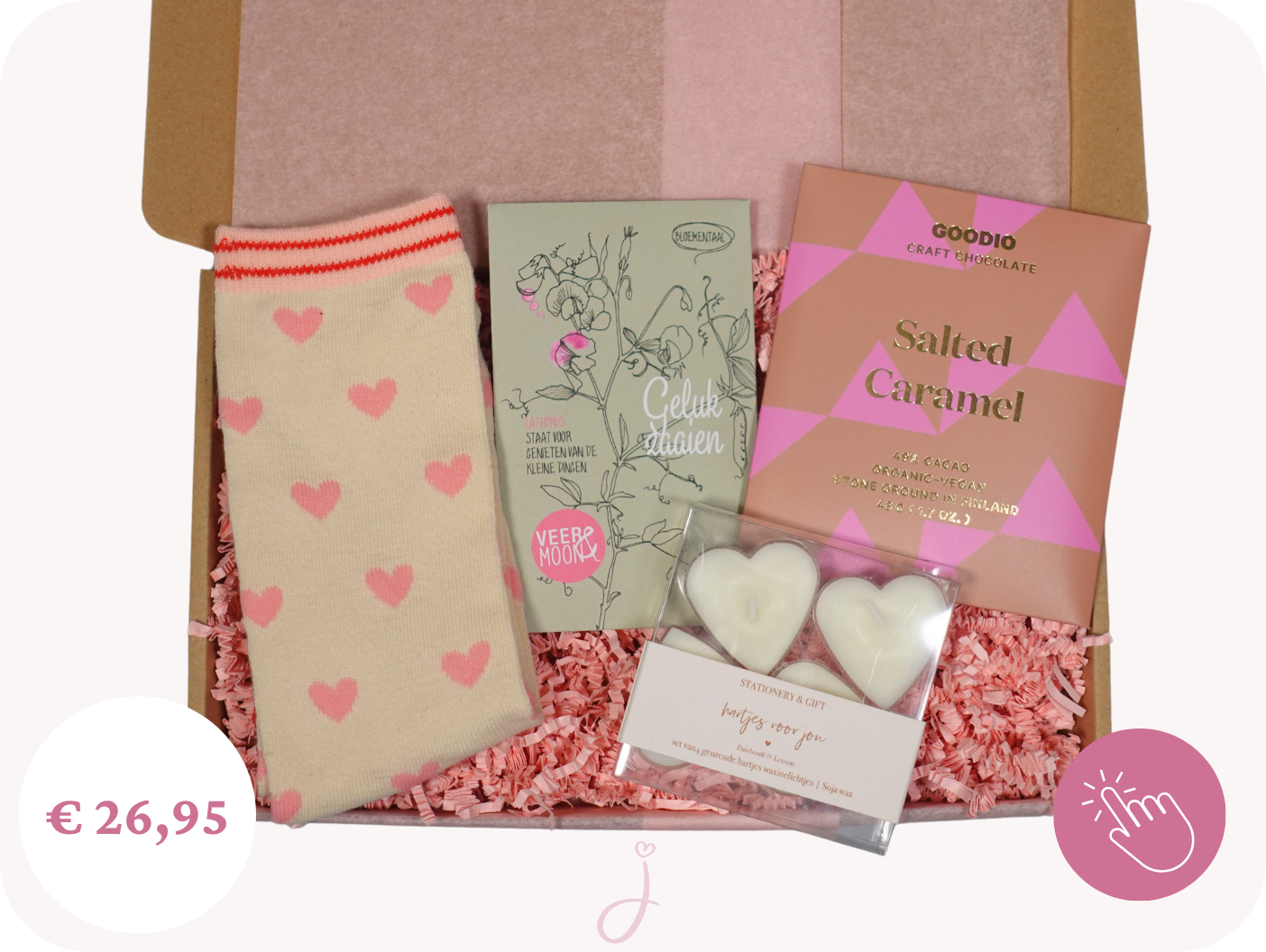 Brievenbus cadeau Gelukshartjes - Succes cadeau