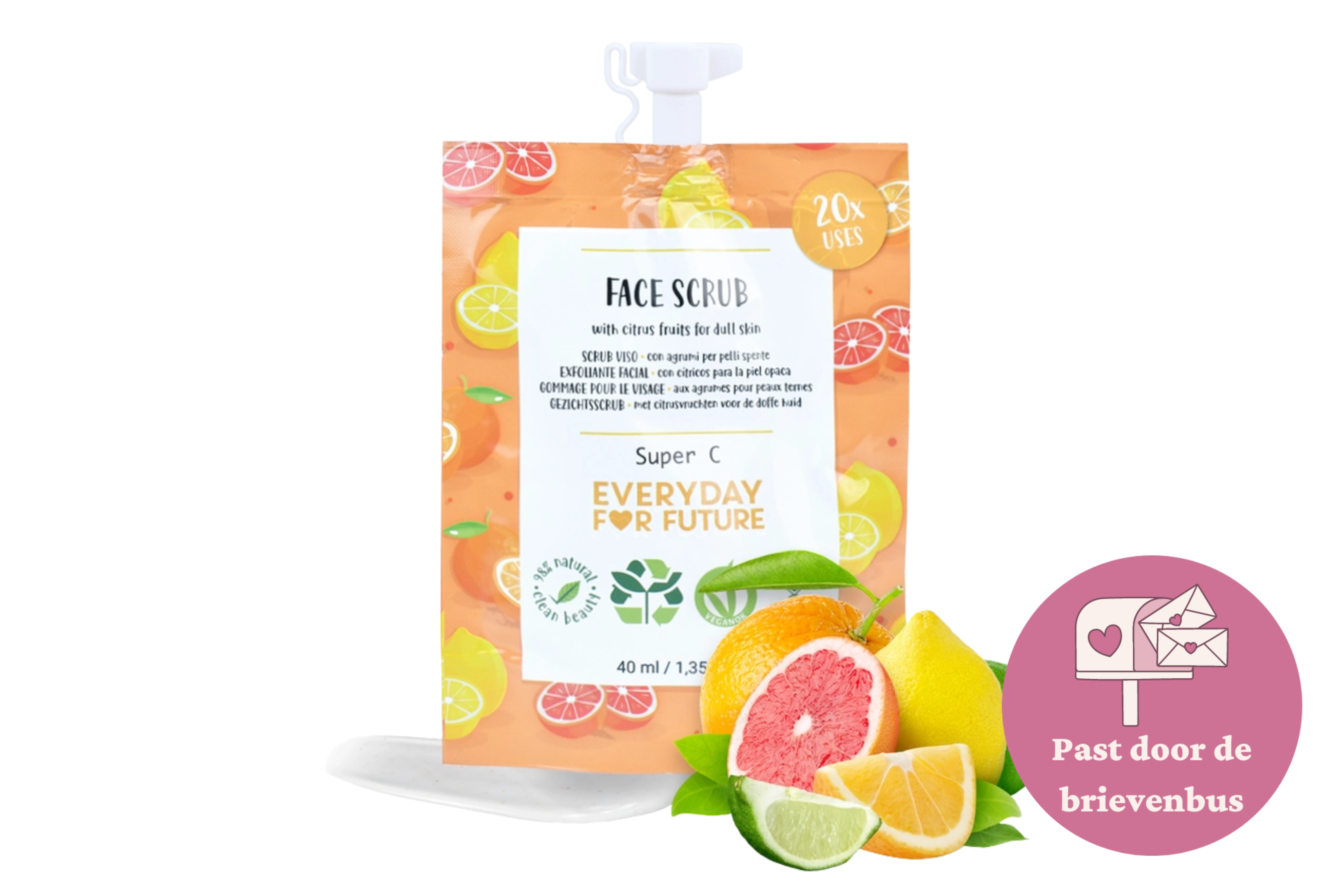 Gezichtsscrub met citrus