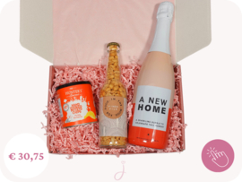 Verhuis cadeau  "Hoera een nieuw huis"  - Cadeaubox