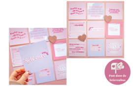 Set van 10 Self care flash cards